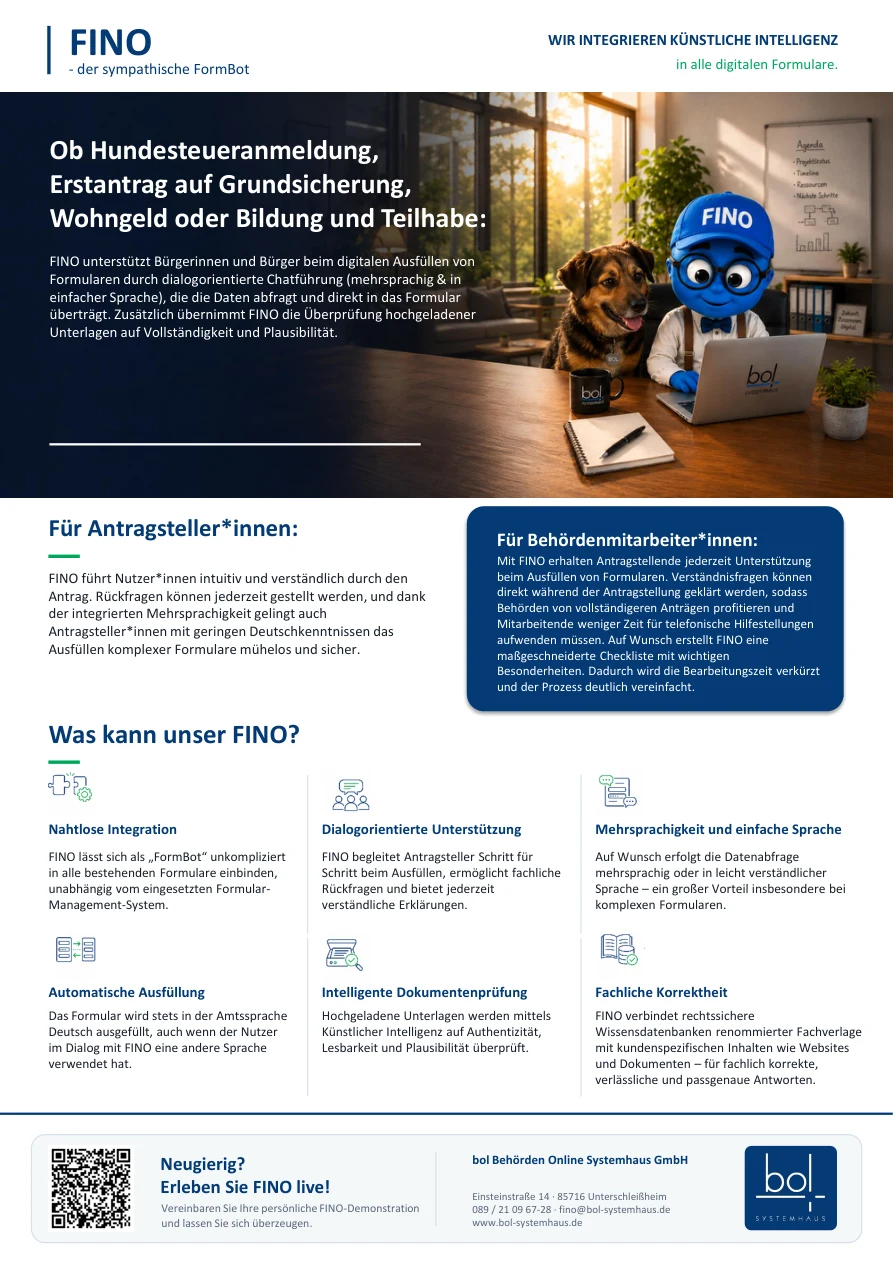 Titelbild FINO FormBot