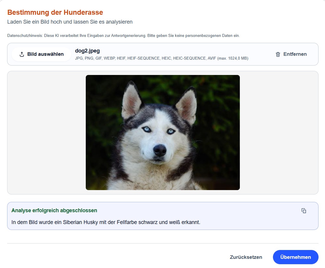 Prihlásenie dane za psa Screenshot